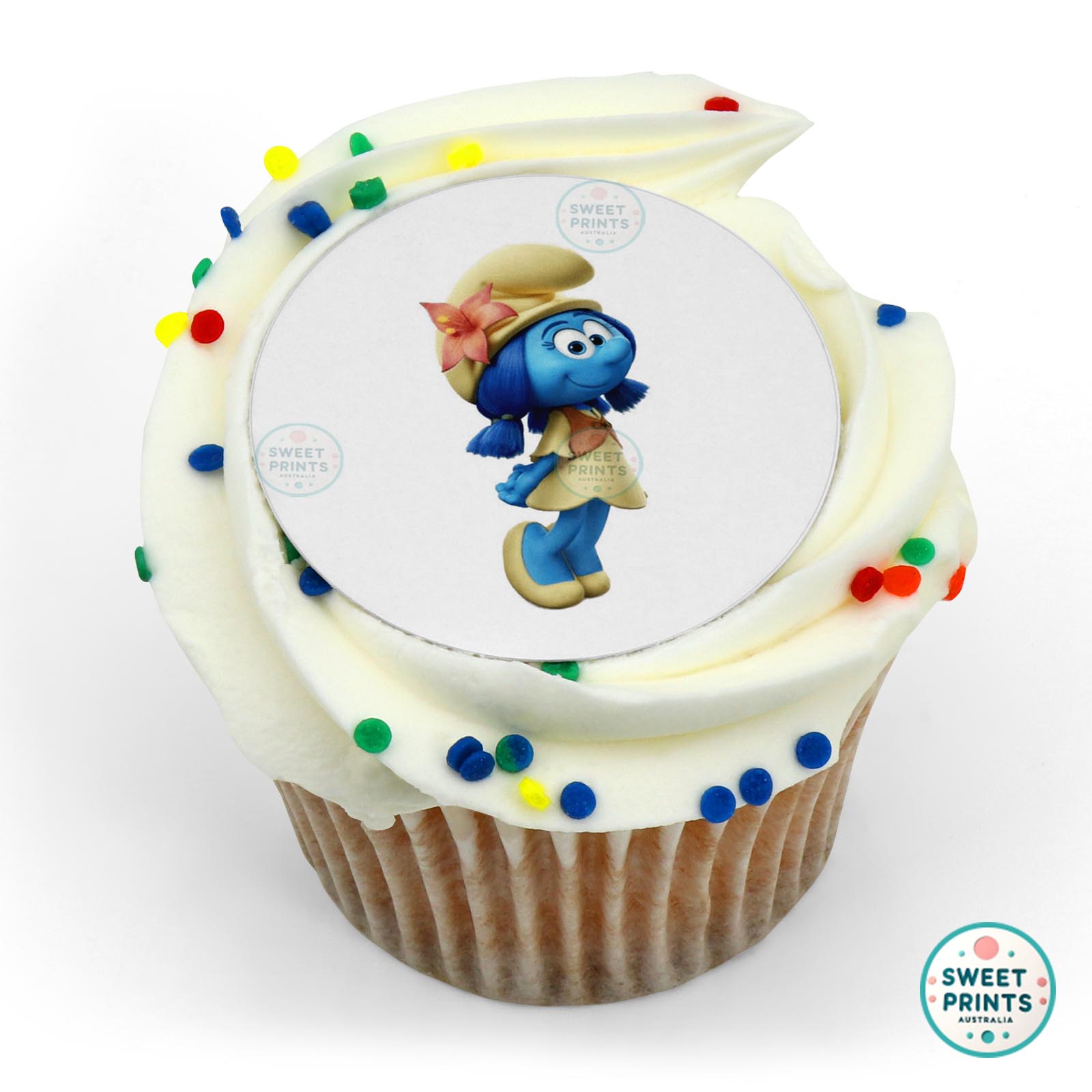 Smurfs Smurf Lily edible cake topper