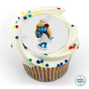 smurfs smurfette rose in hair o
