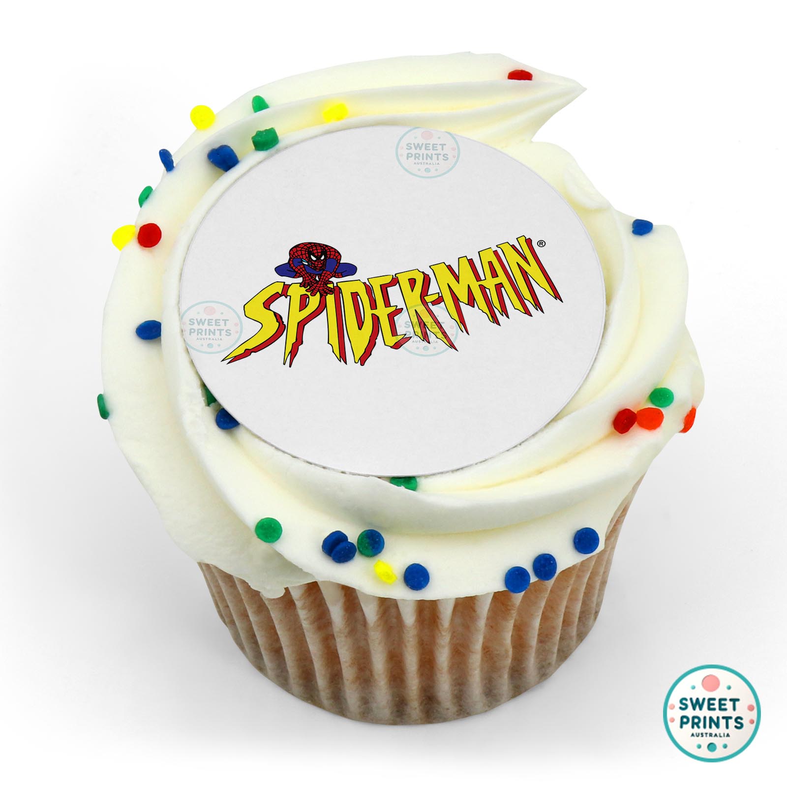 Spiderman Logo Animated Series edible cake topper