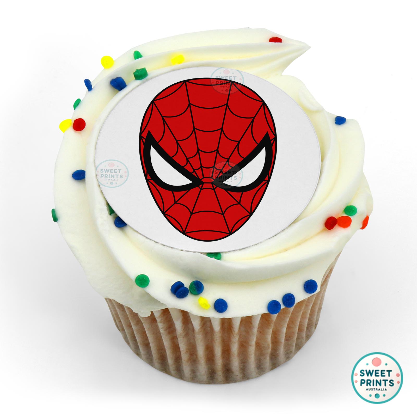 Spiderman Mask edible cake topper