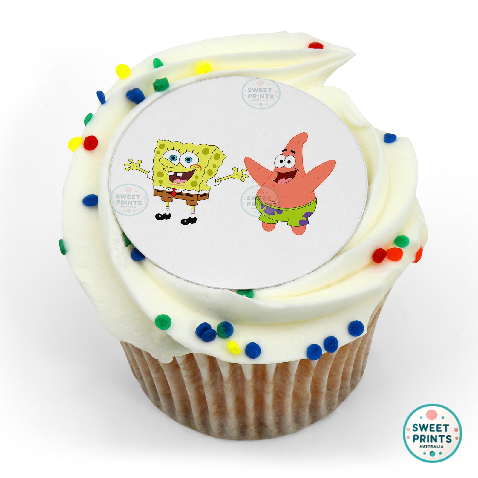 Spongebob And Patrick edible cake topper