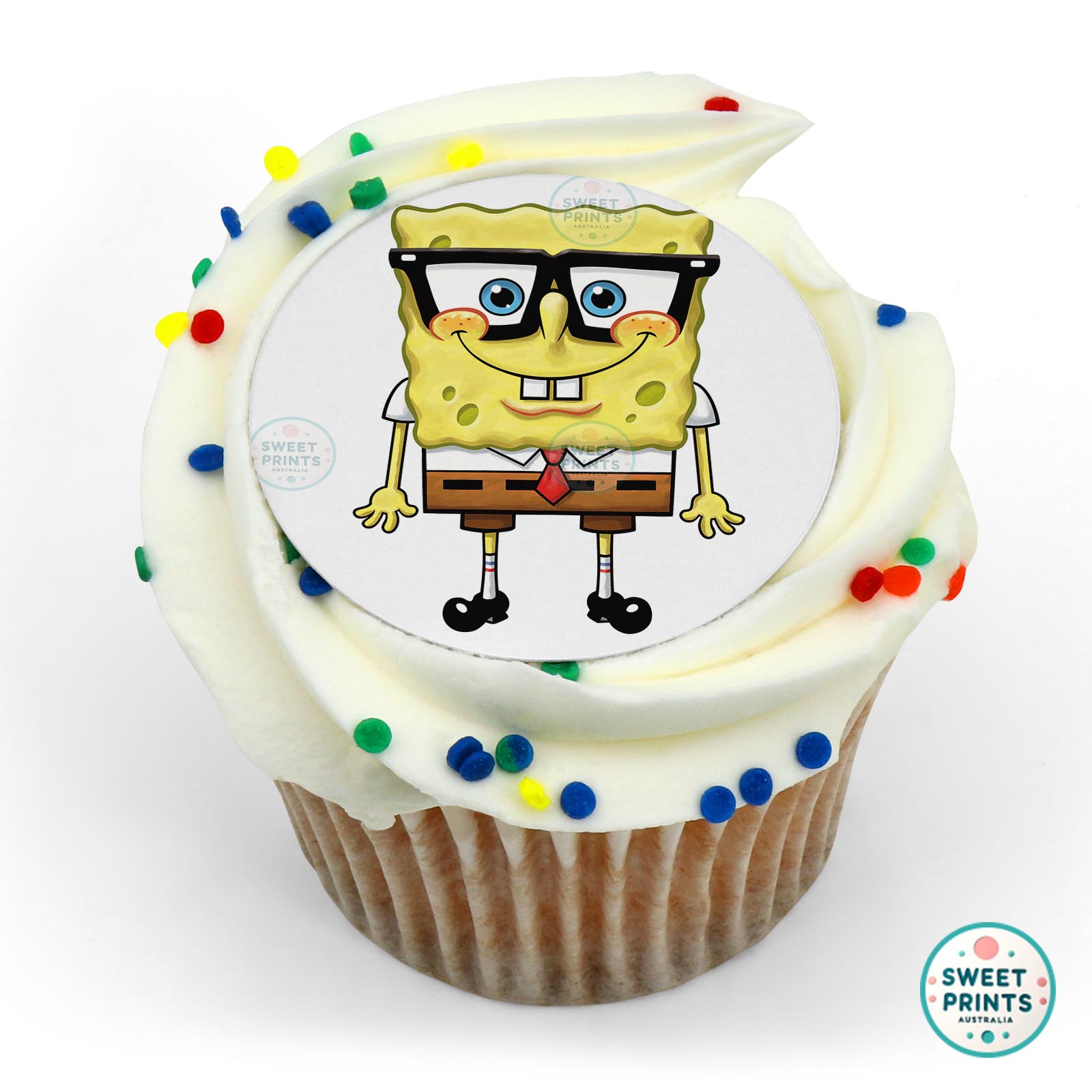 Spongebob Glasses edible cake topper