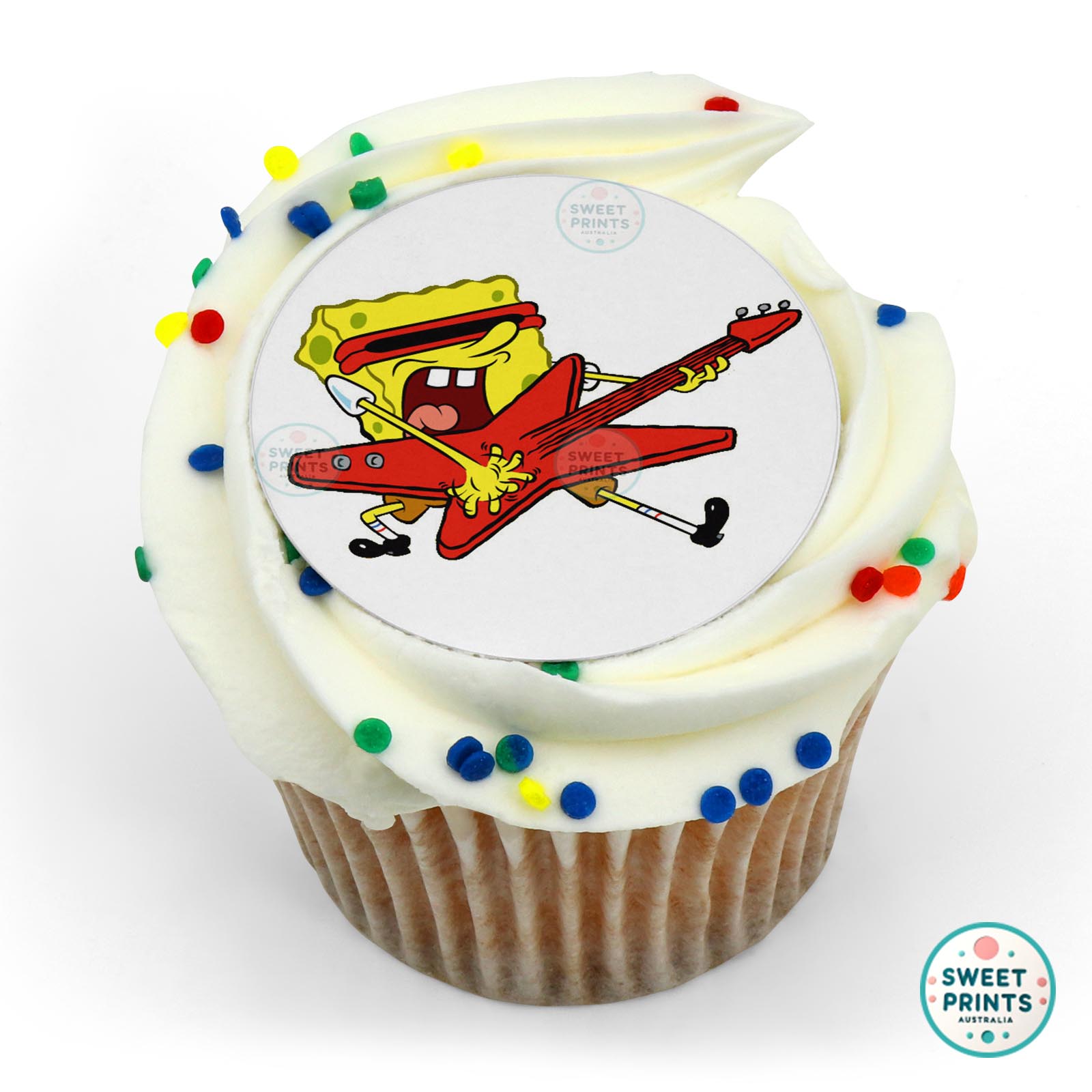 Spongebob Rock N Roll edible cake topper