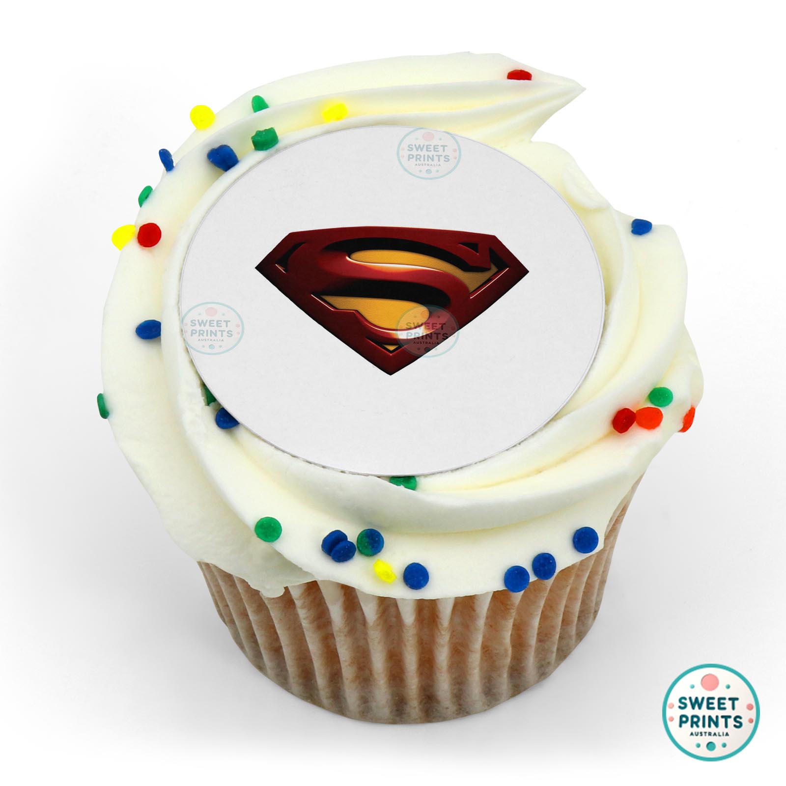 Superman Sign edible cake topper