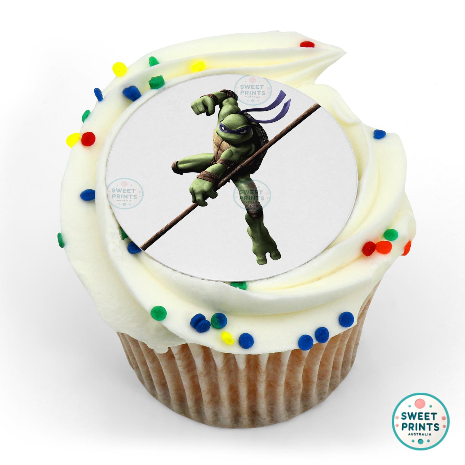 Teenage Mutant Ninja Turtles Tmnt Jumping edible cake topper