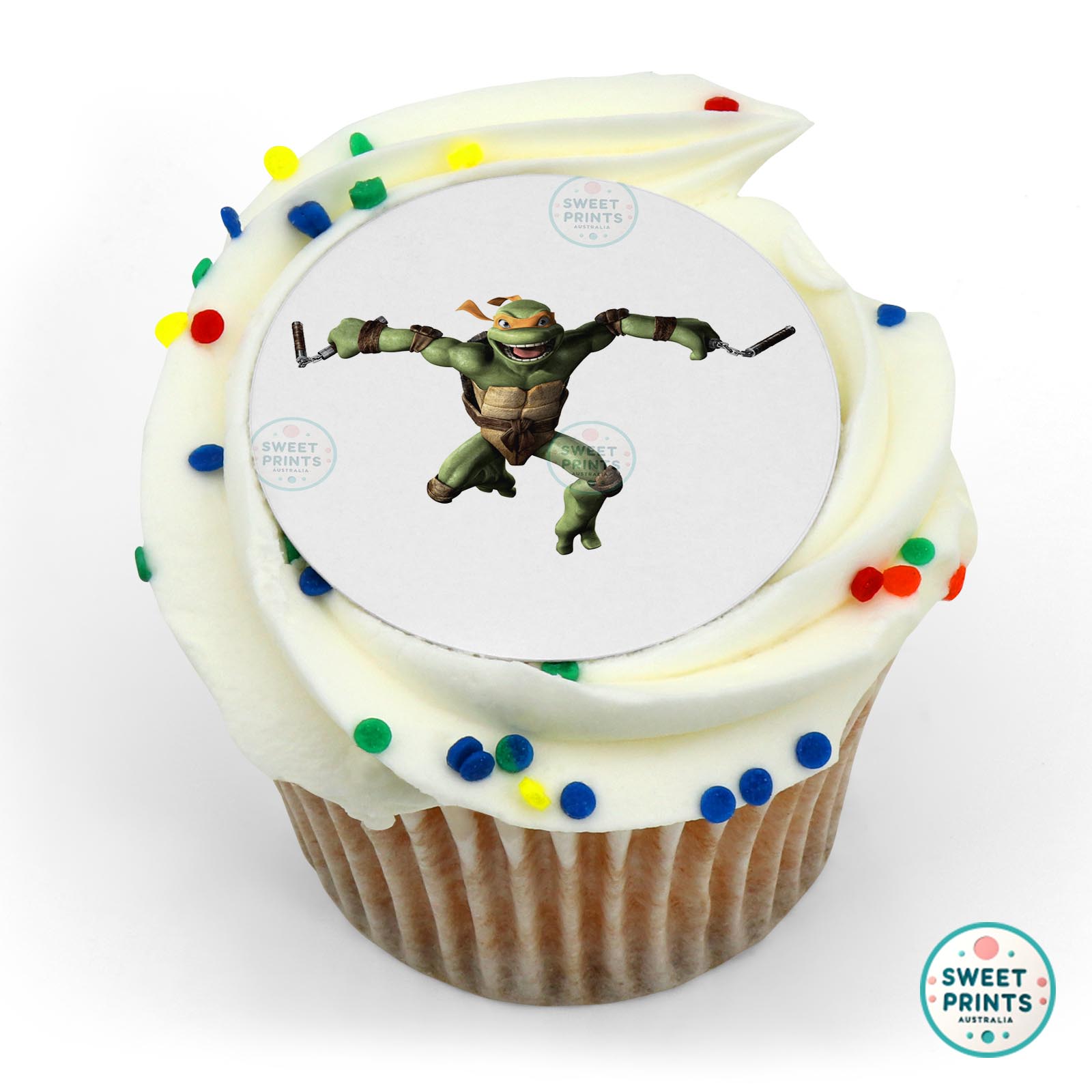 Teenage Mutant Ninja Turtles Tmnt Michelangelo edible cake topper