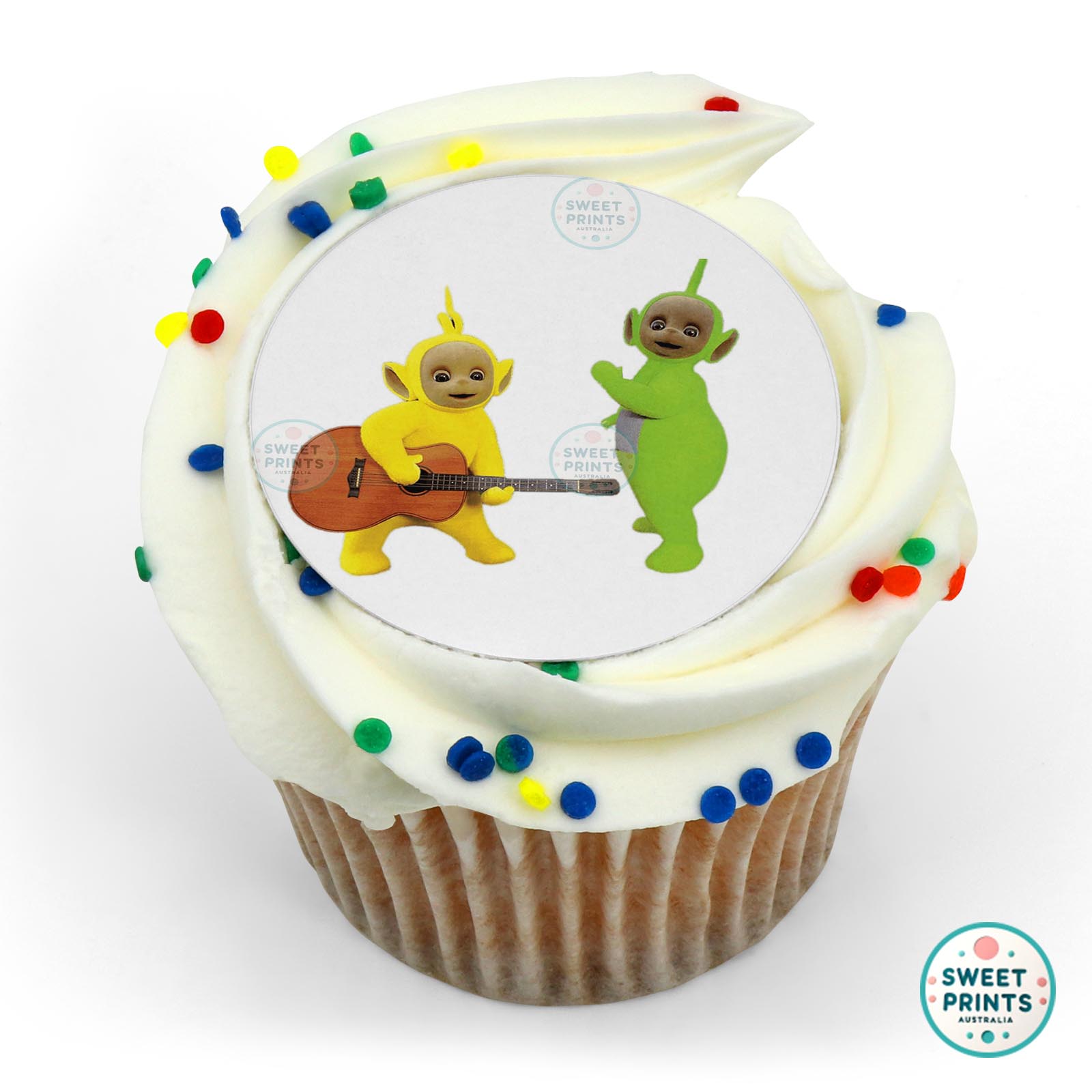 Teletubbies Dipsy And Lala edible cake topper