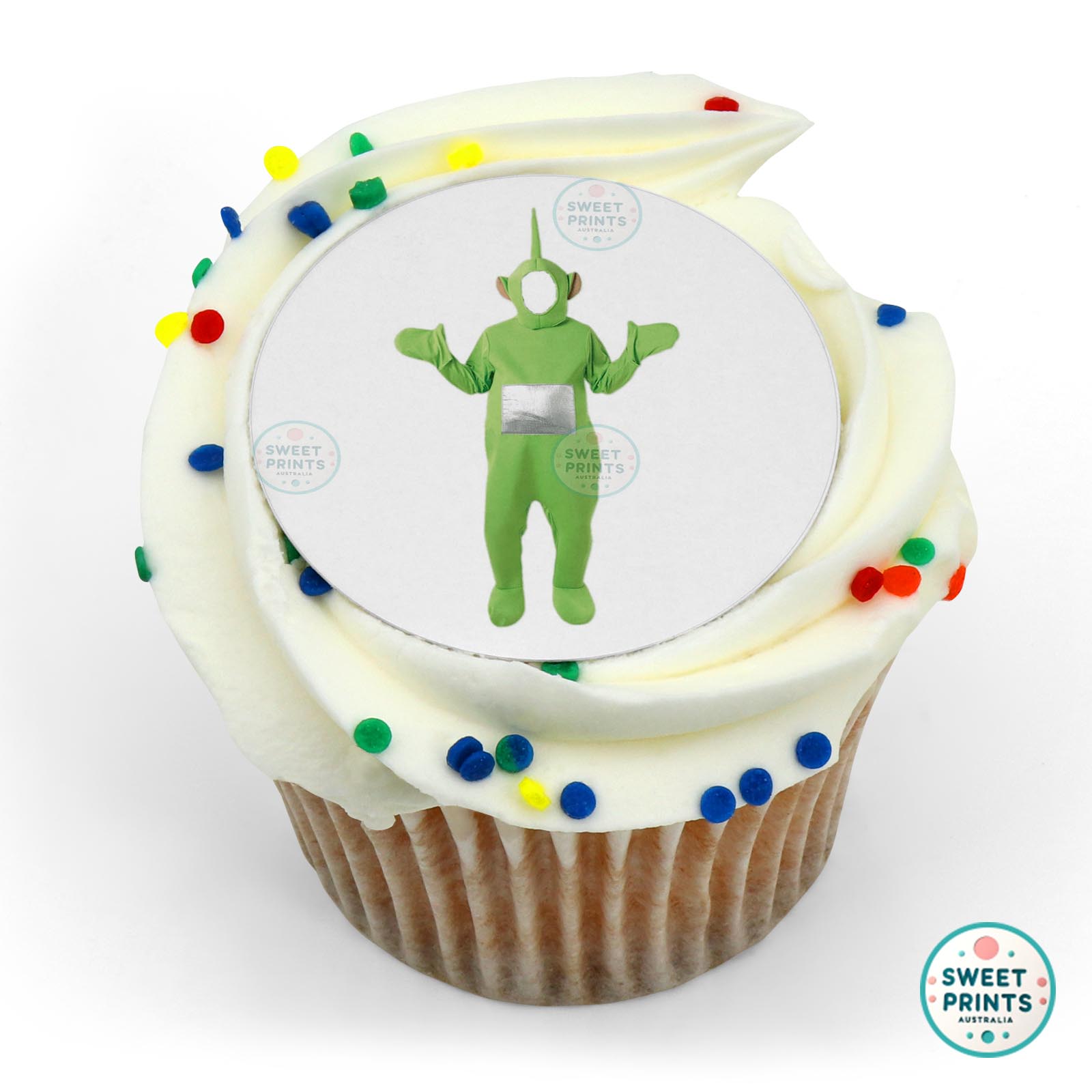 Teletubbies Dipsy Costume Adult edible cake topper