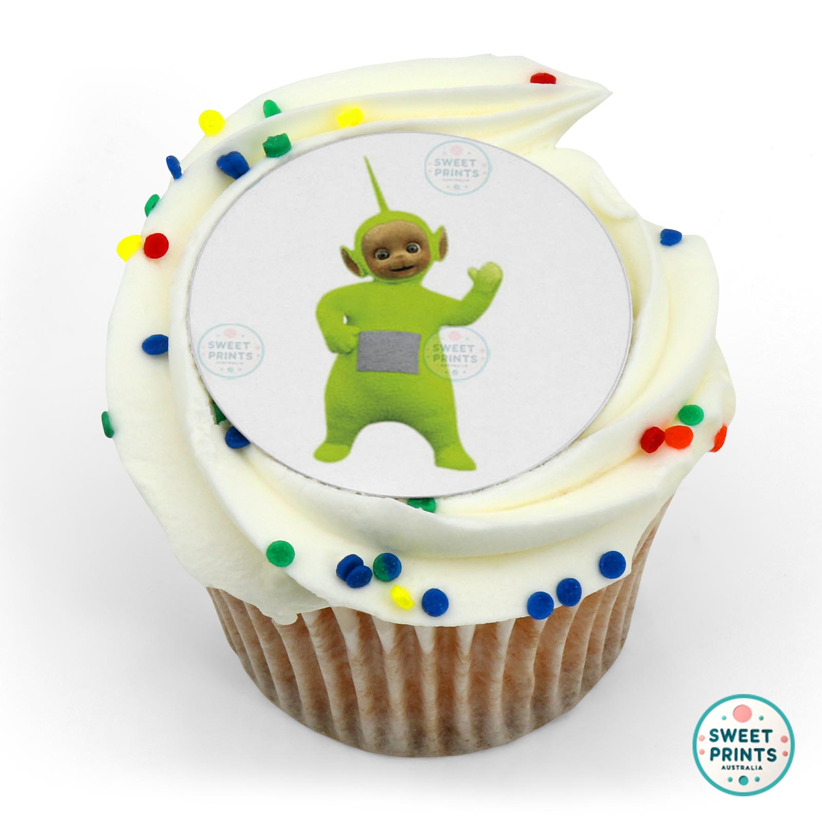 Teletubbies Dipsy edible cake topper
