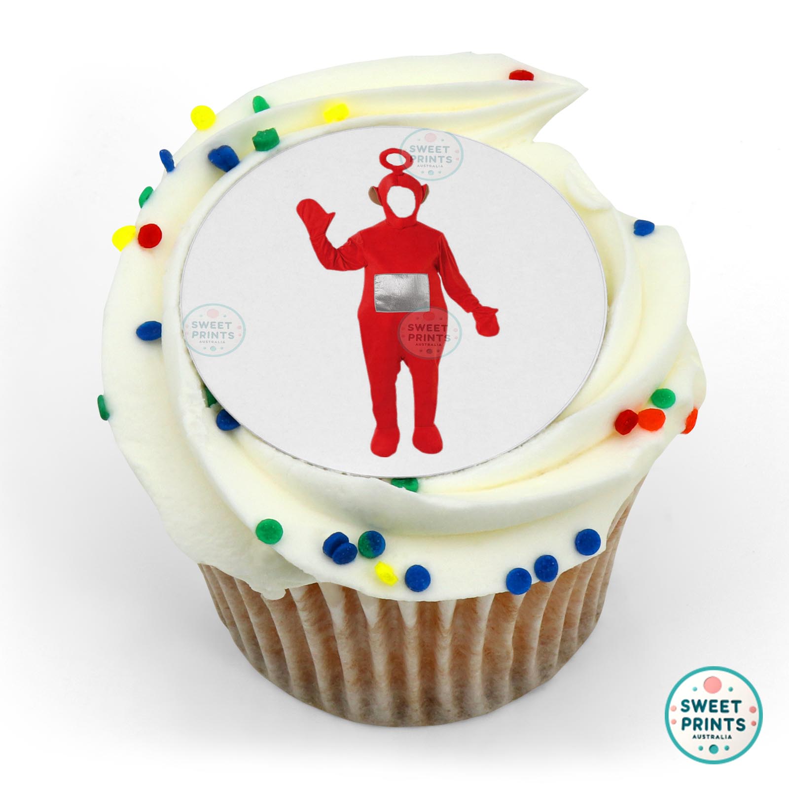 Teletubbies Po Costume Adult edible cake topper