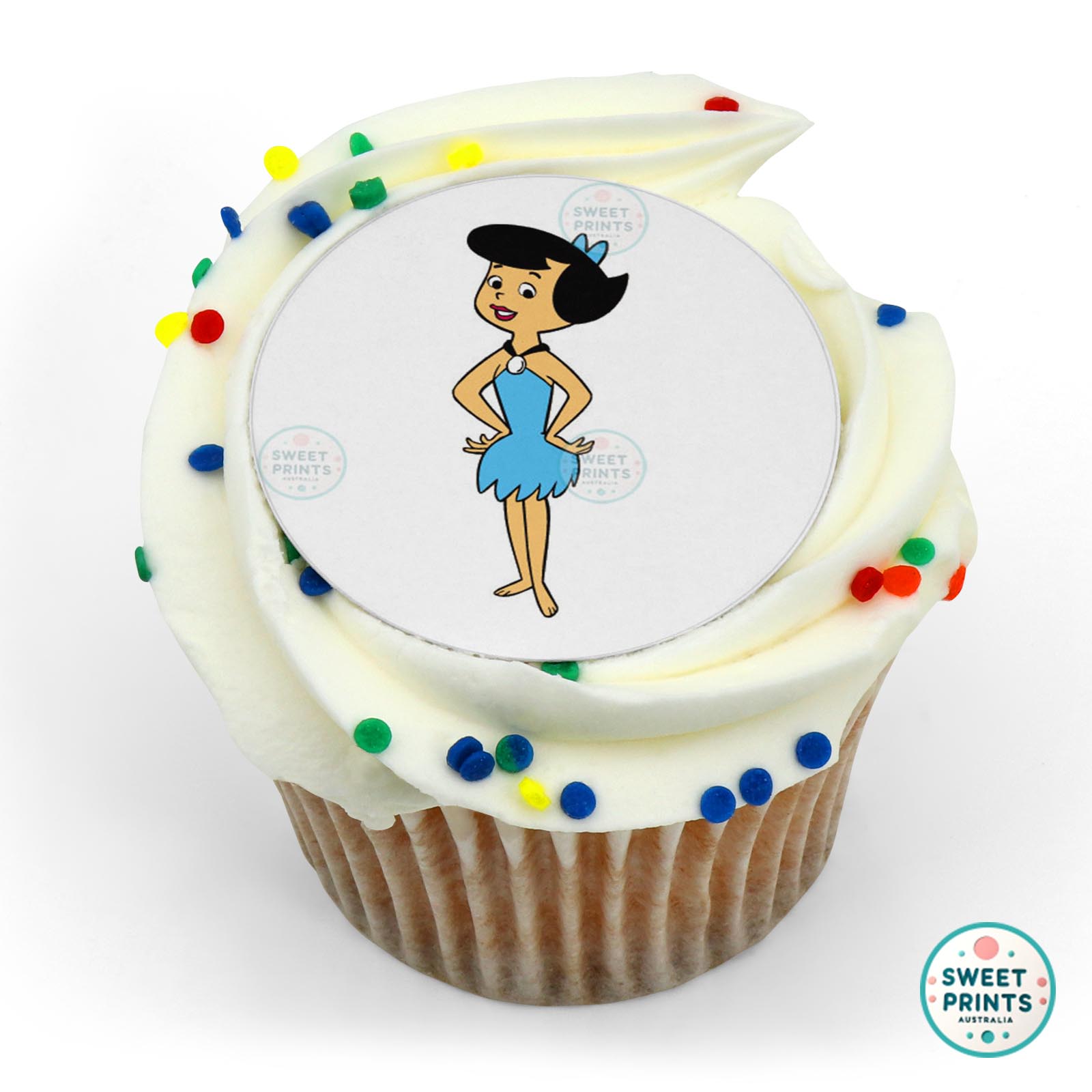The Flintstones Betty Rubble edible cake topper