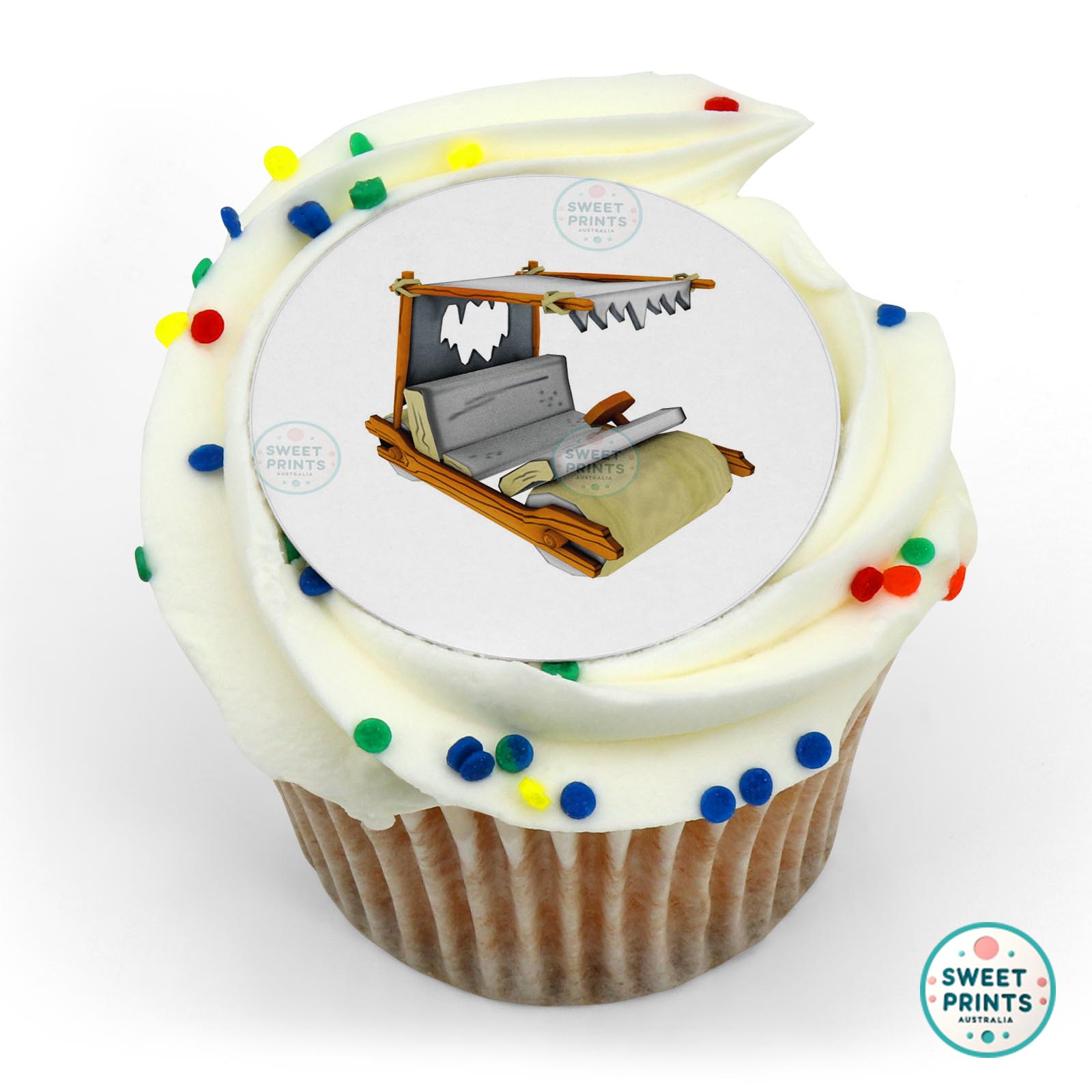 The Flintstones Car edible cake topper