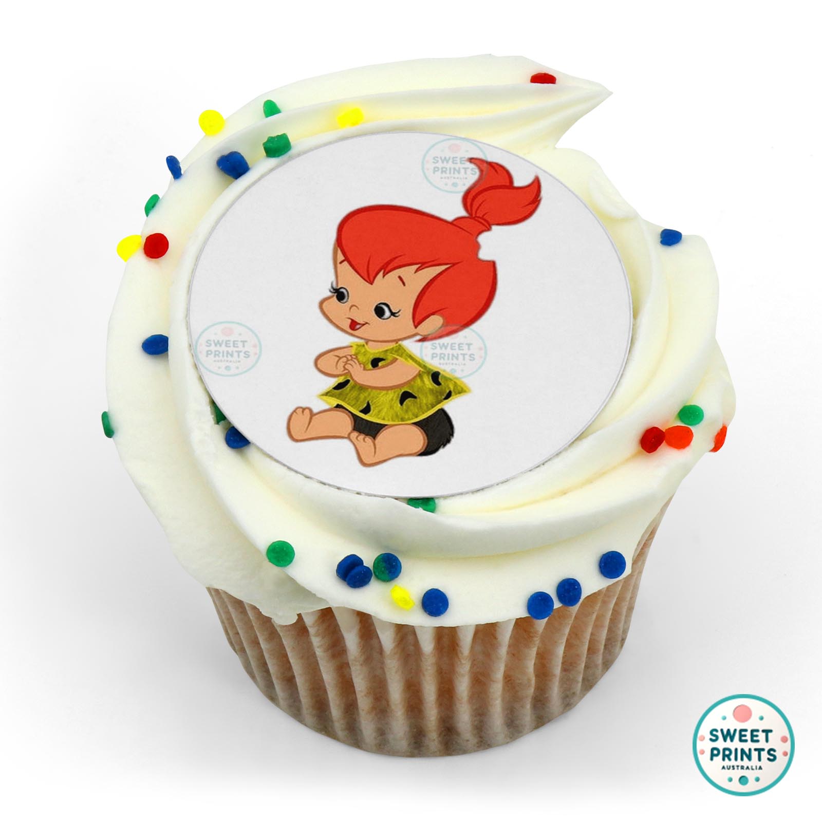 The Flintstones Pebbles edible cake topper
