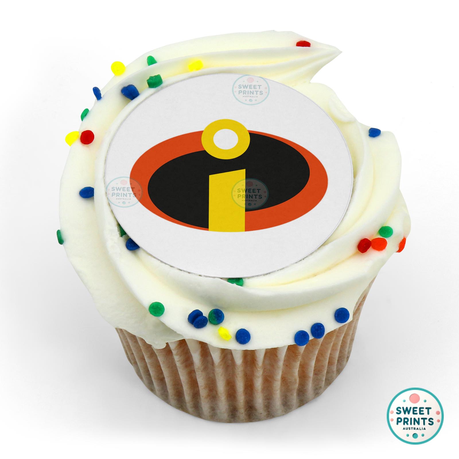 The Incredibles Symbol edible cake topper