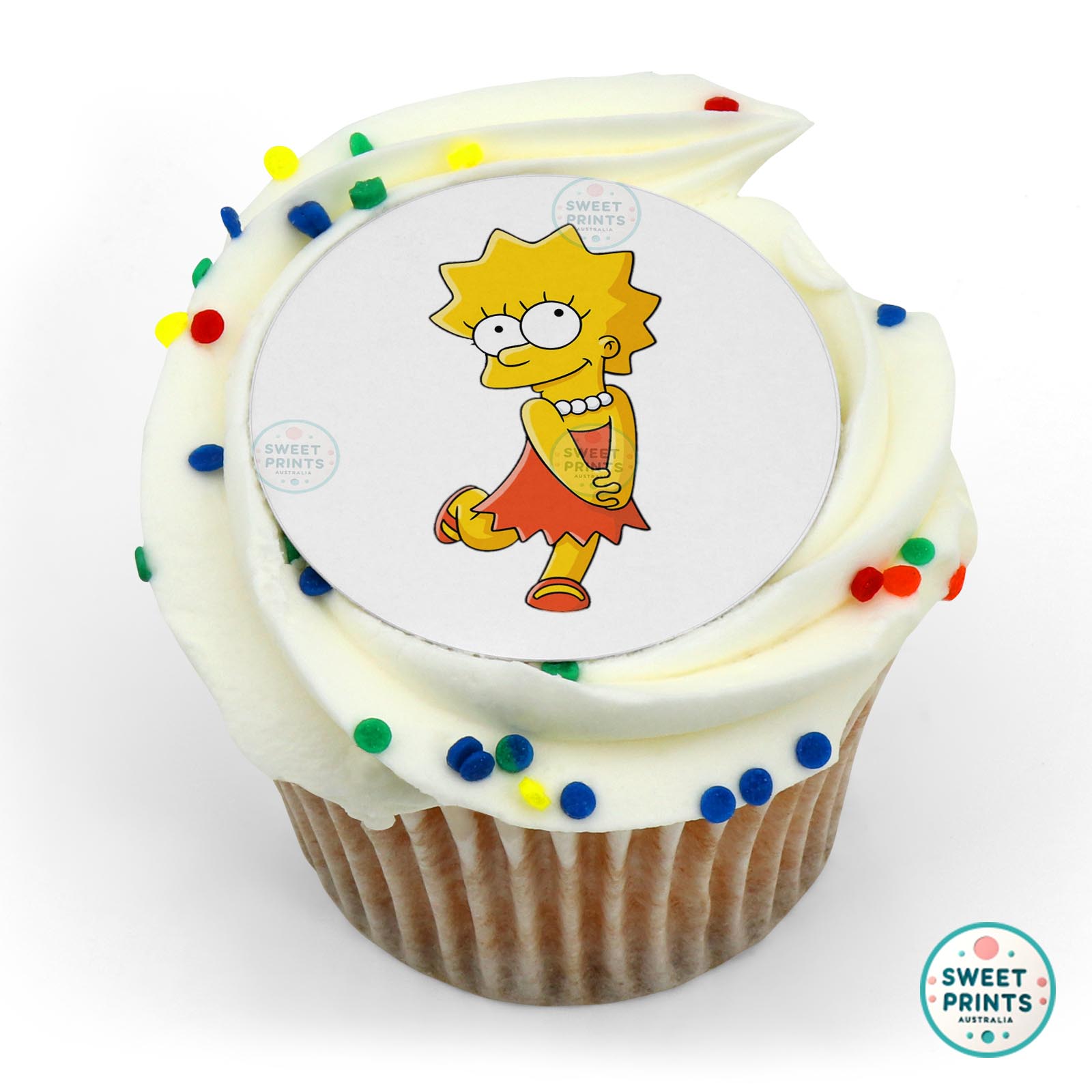 The Simpsons Cute Lisa Simpson edible cake topper