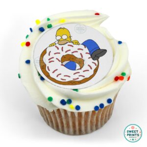 the simpsons homer simpson eating giant donut o