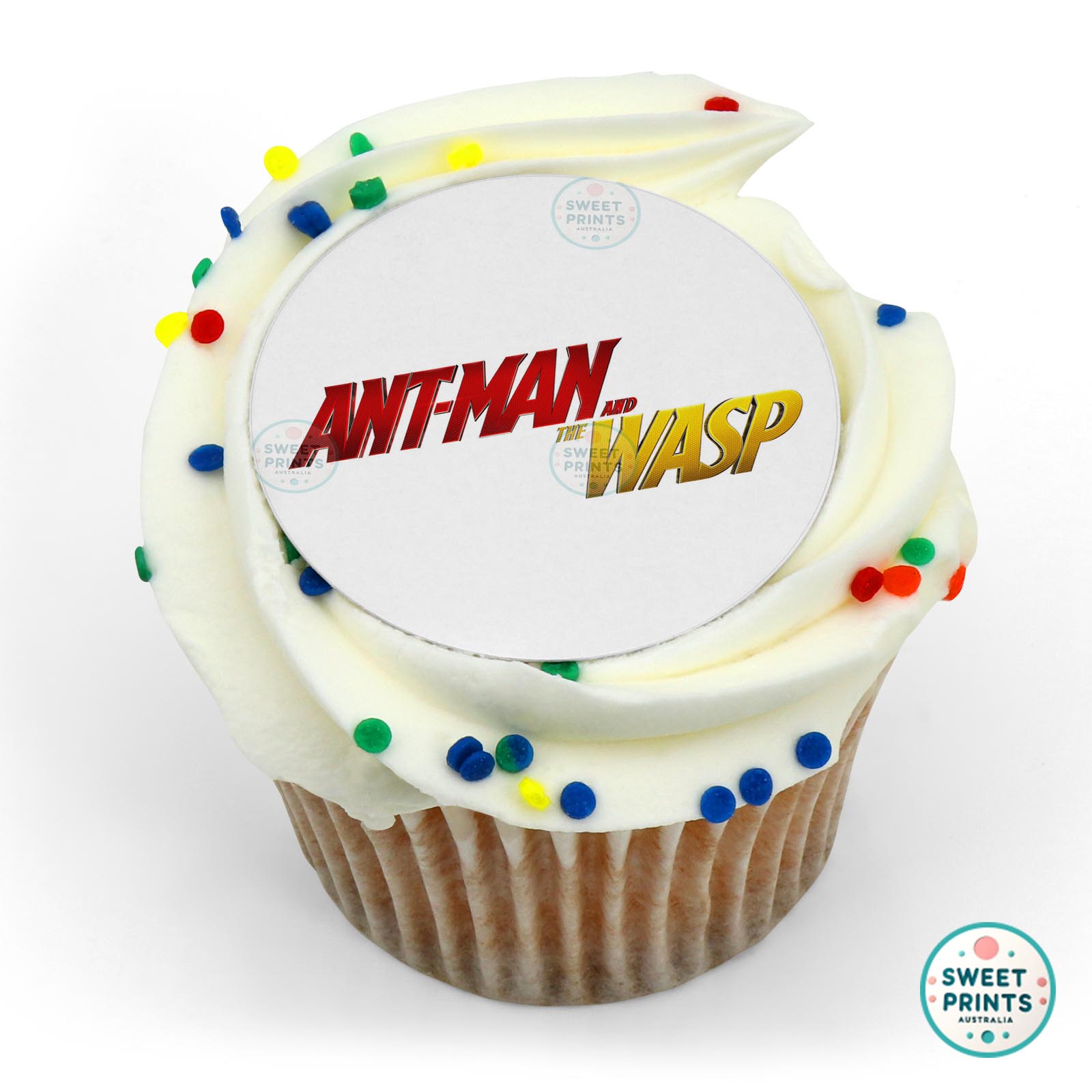 The Wasp Antman And Logo edible cake topper