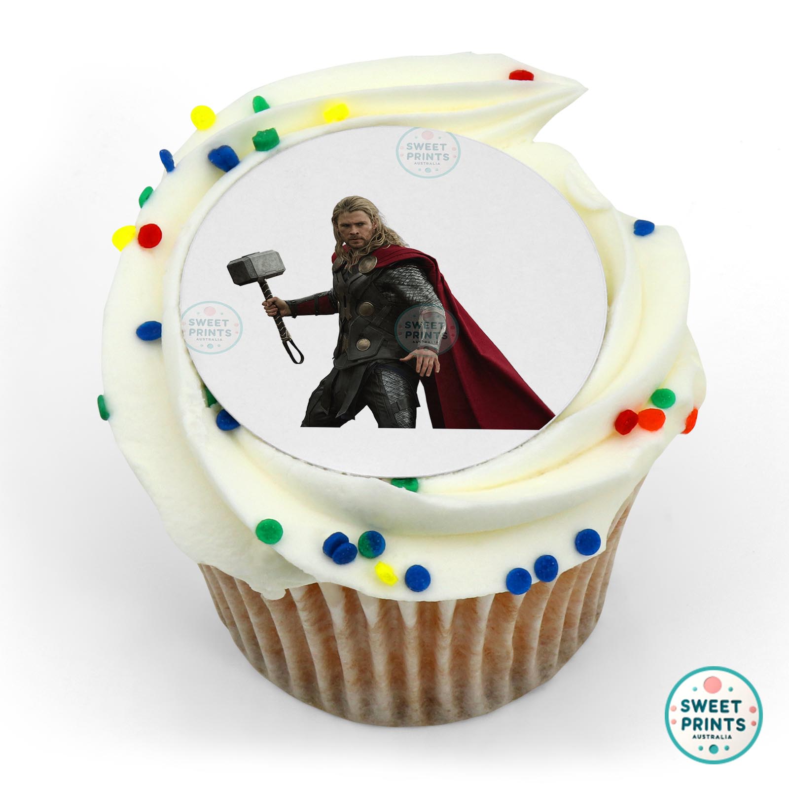 Thor Fighting edible cake topper
