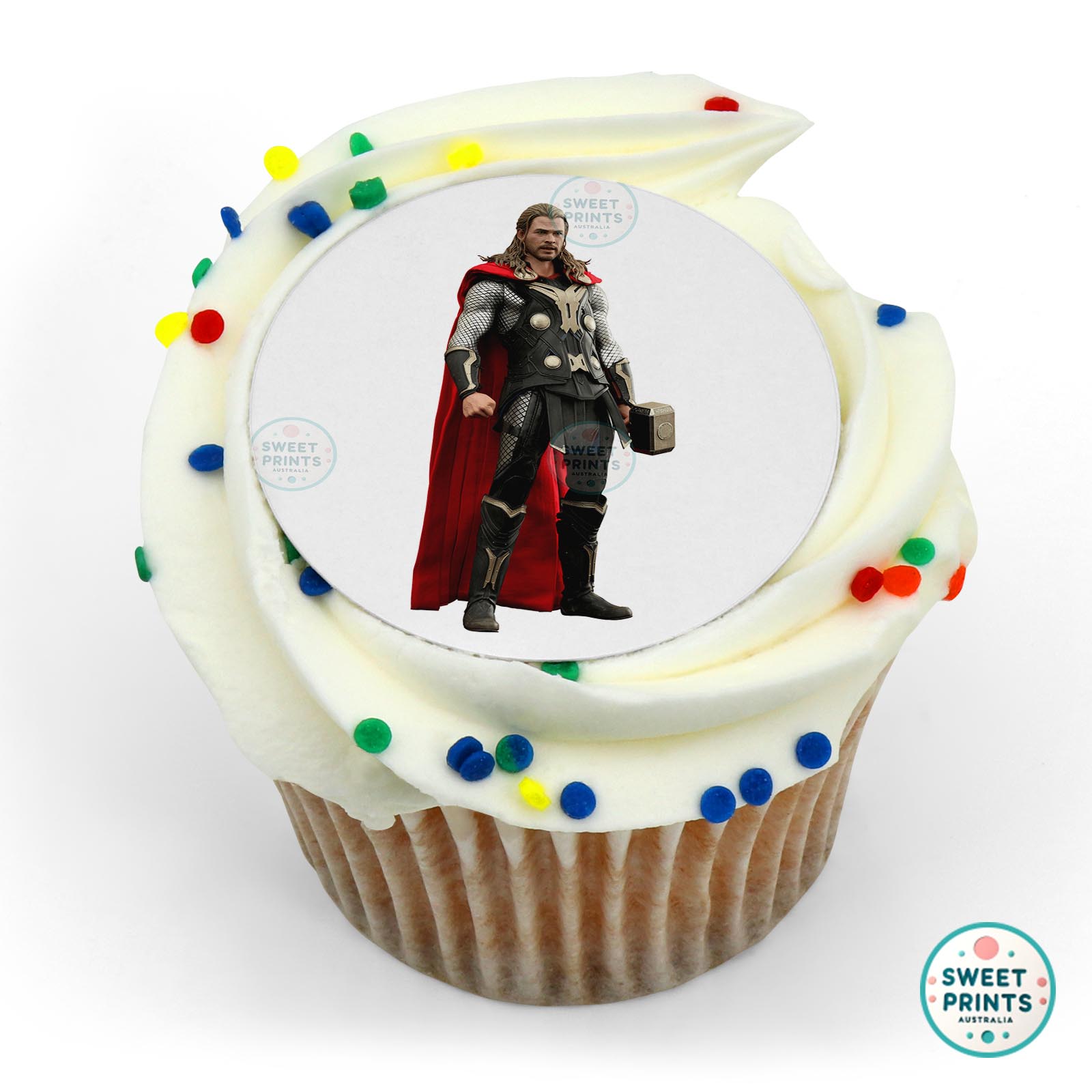 Thor Sideview edible cake topper