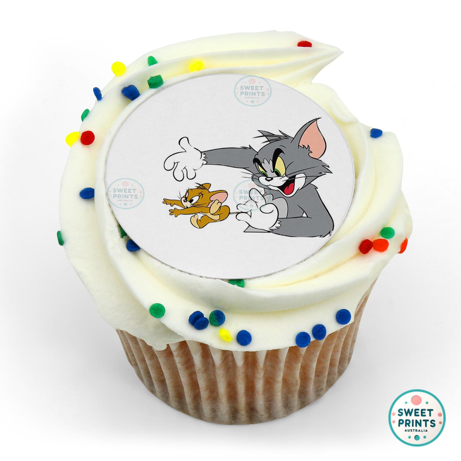 Tom And Jerry Holding Tail Jerry edible cake topper