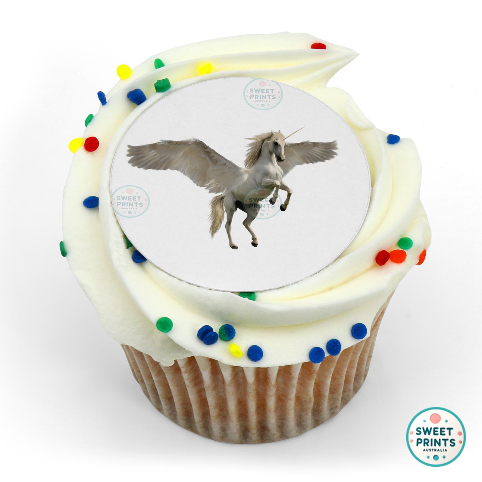 Unicorns Unicorn Jump edible cake topper