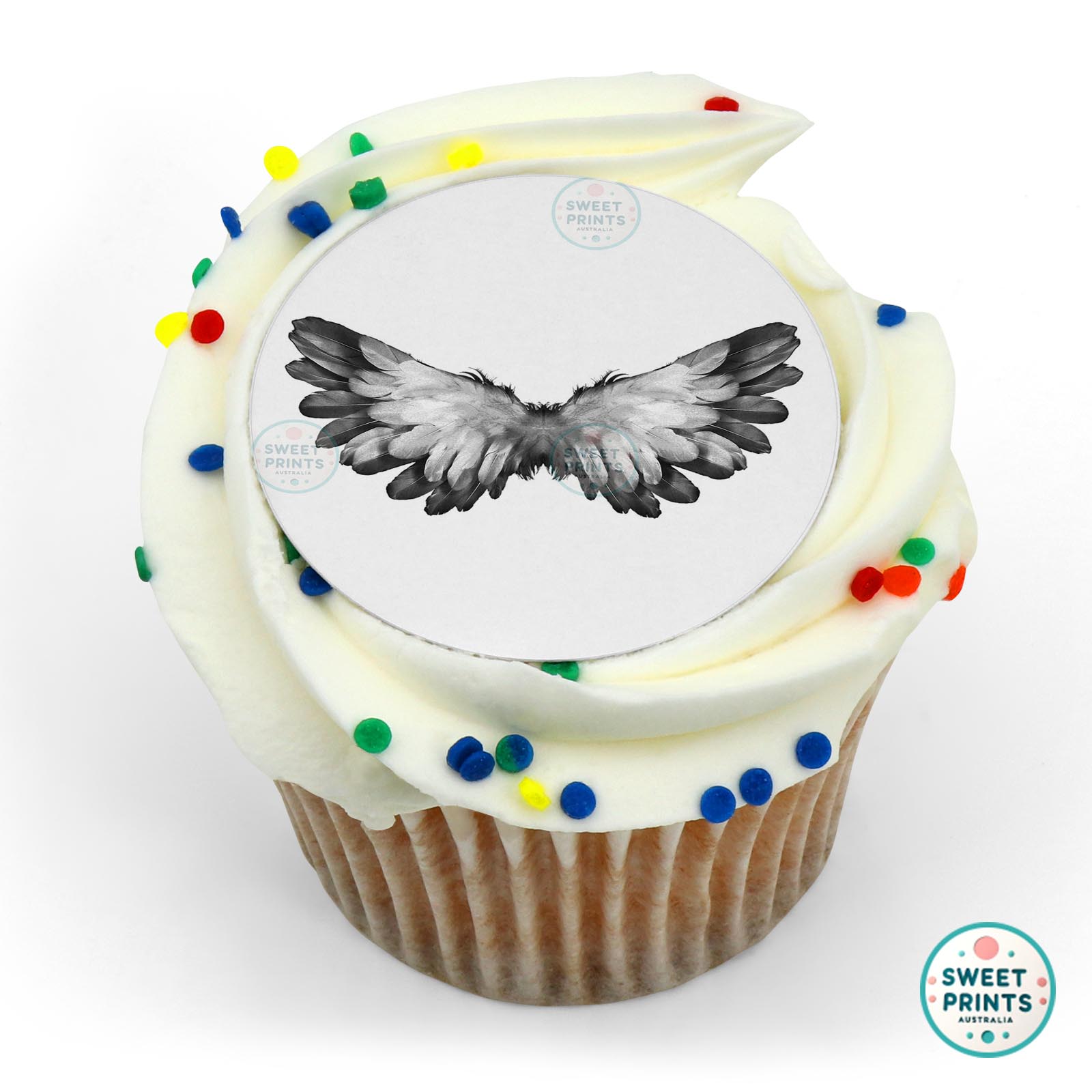 Wings Angel Feathers edible cake topper