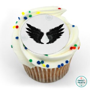 wings black angel o