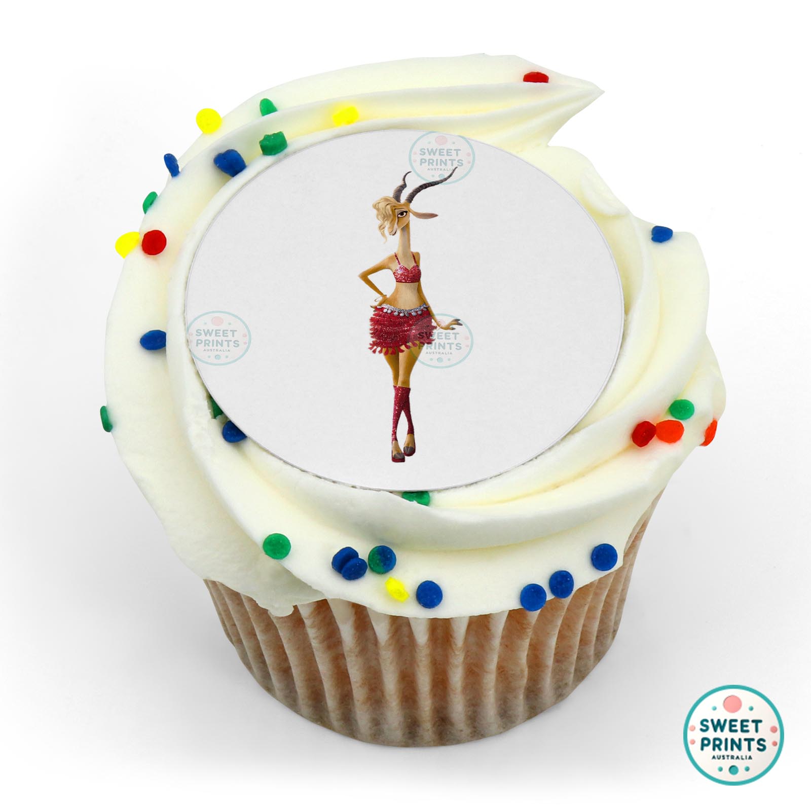 Zootopia Gazelle edible cake topper