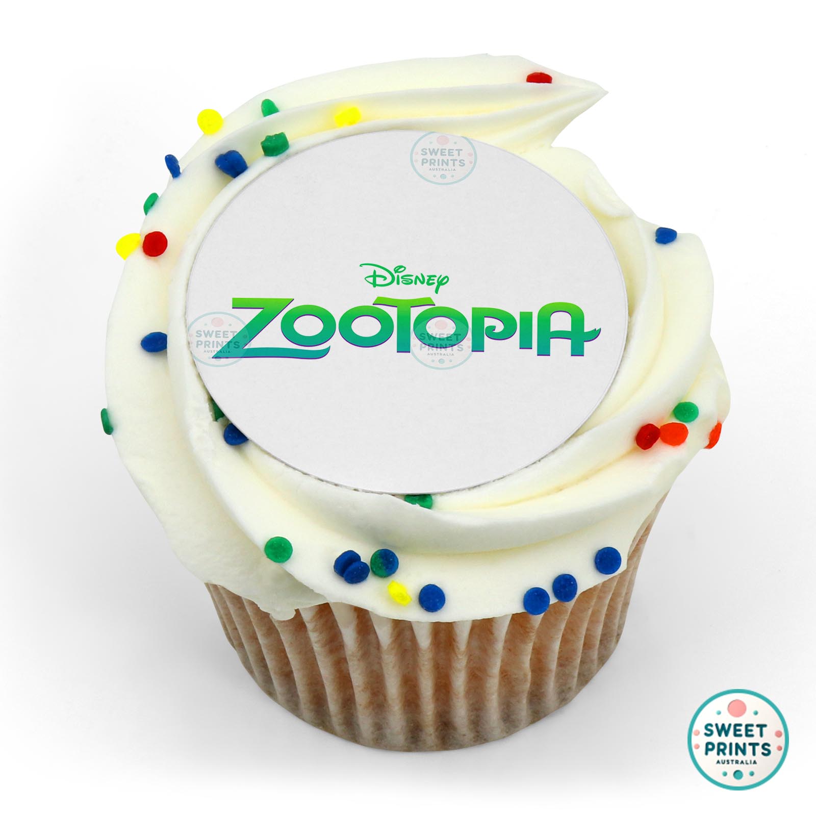 Zootopia Logo edible cake topper