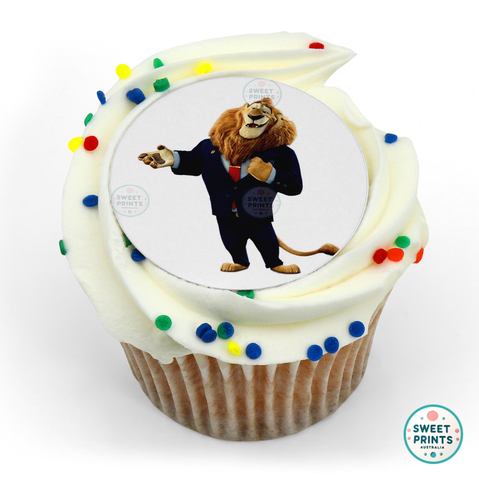 Zootopia Mayor Leodore Lionheart edible cake topper