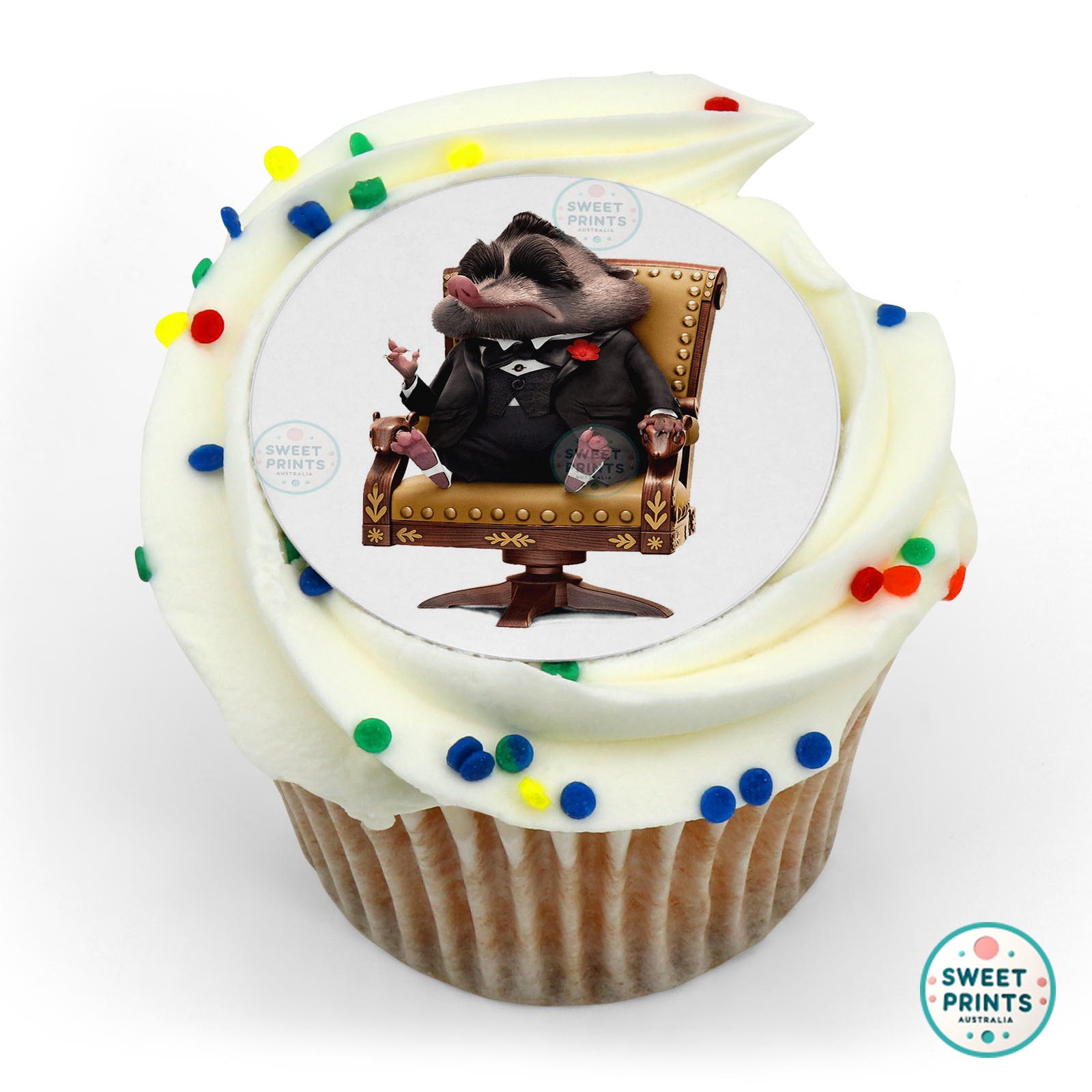 Zootopia Mr Big In His Chair edible cake topper