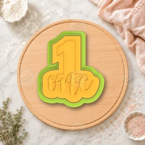 1 One Birthday Number Cookie Cutter & Stamp