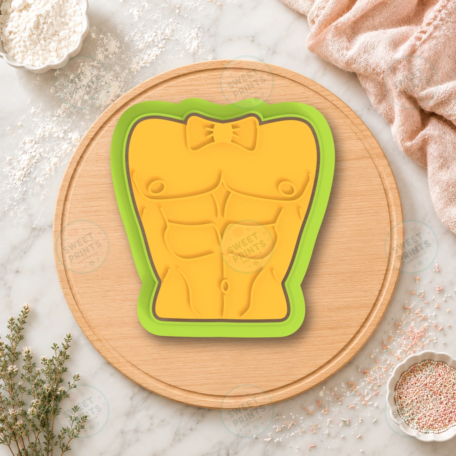 Abs Cookie Cutter & Stamp cookie cutter