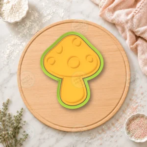 Alice In Wonderland Mushroom Cookie Cutter & Stamp