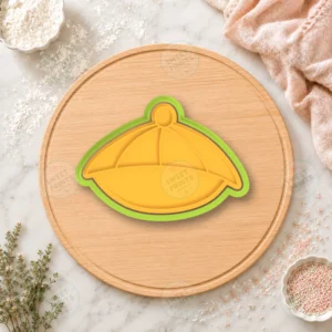 Alice In Wonderland Round Hat Cookie Cutter & Stamp