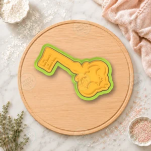 Alice In Wonderland Ornate Key Cookie Cutter & Stamp