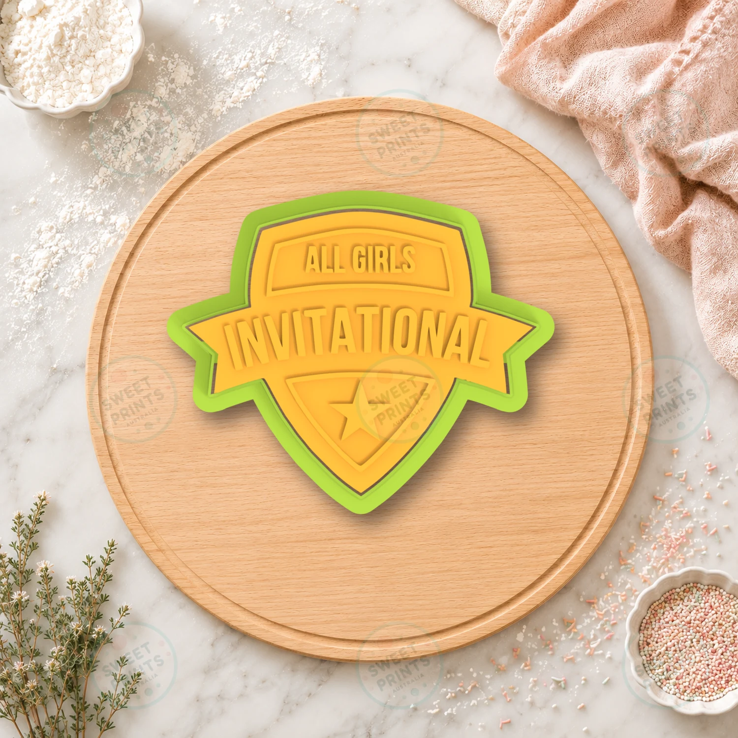 All Girls Invitationals Cookie Cutter & Stamp cookie cutter