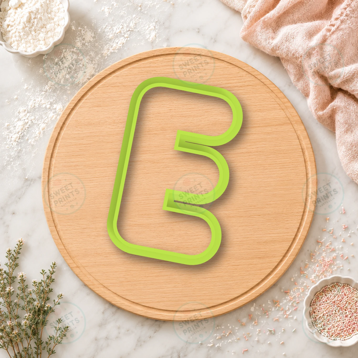 E Cookie Cutter cookie cutter