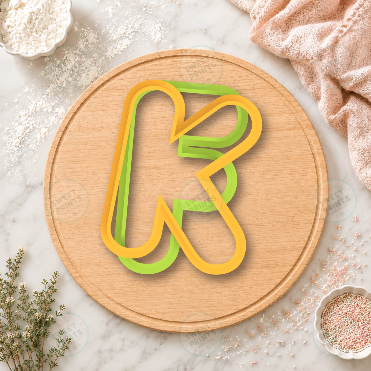 K Cookie Cutter & Stamp cookie cutter