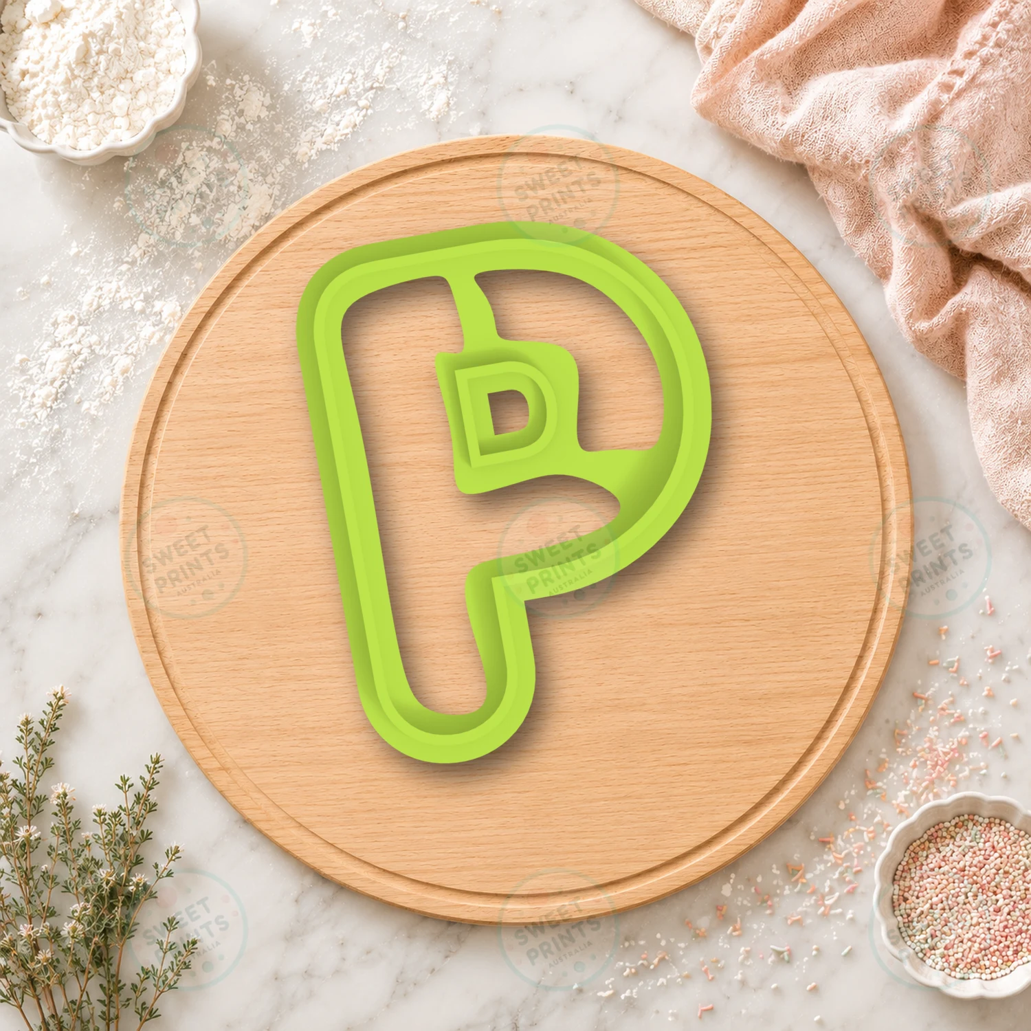 Letter P Cookie Cutter cookie cutter