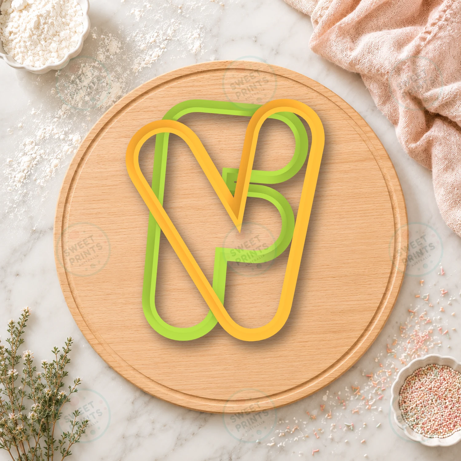 V Cookie Cutter & Stamp cookie cutter