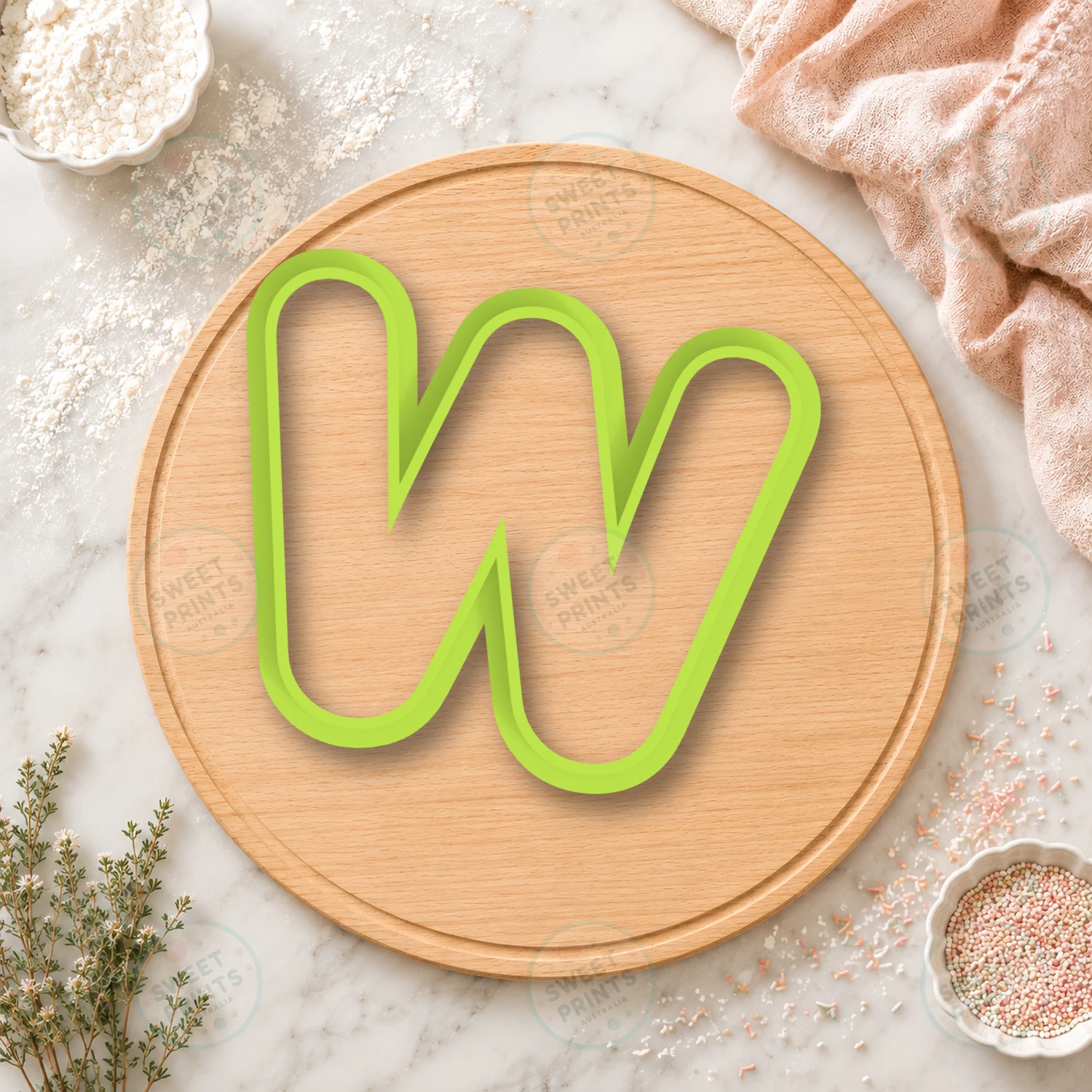 W Cookie Cutter cookie cutter
