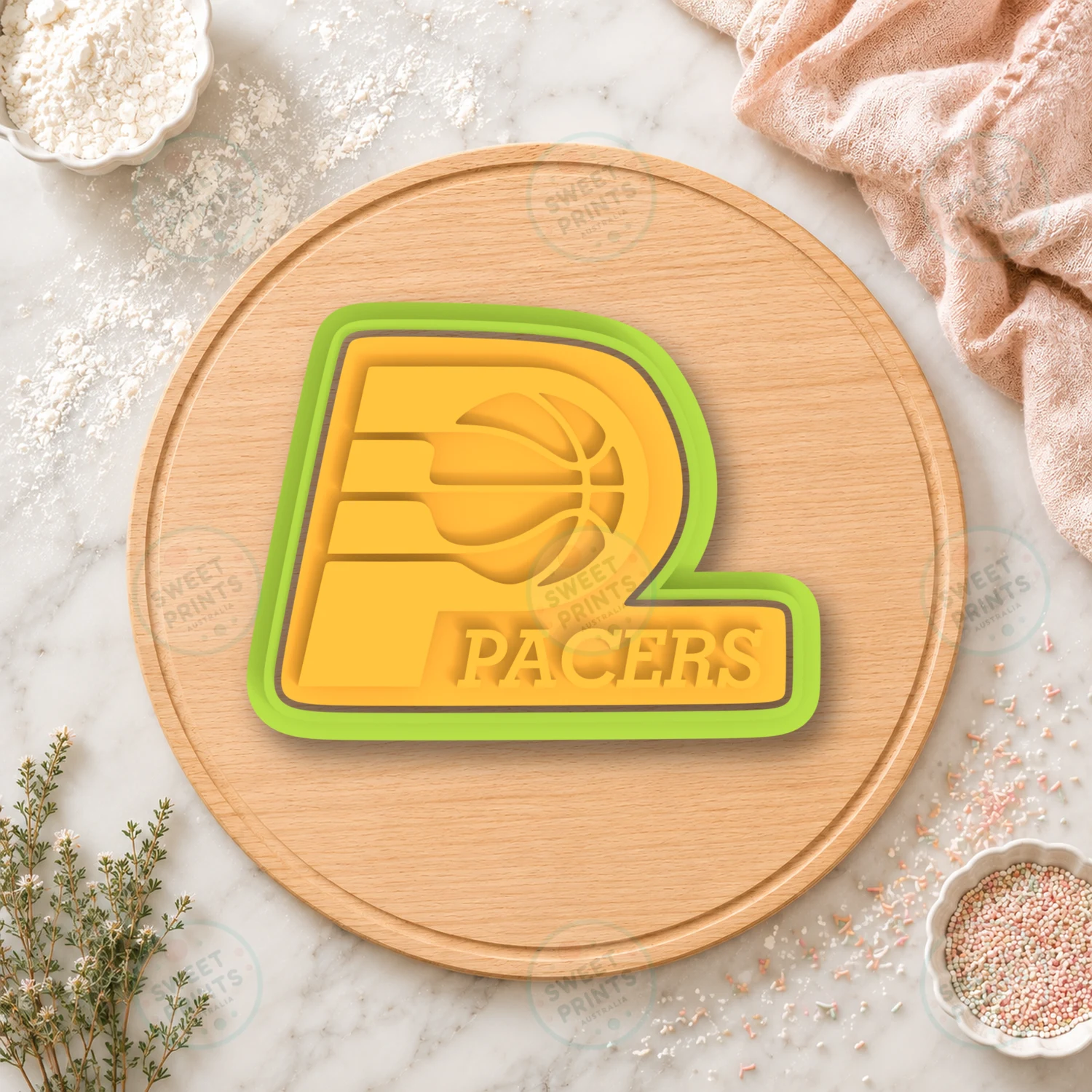 American Basketball Indiana Pacers Cookie Cutter & Stamp cookie cutter