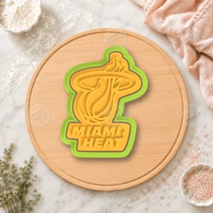 American Basketball Miami Heat Cookie Cutter & Stamp