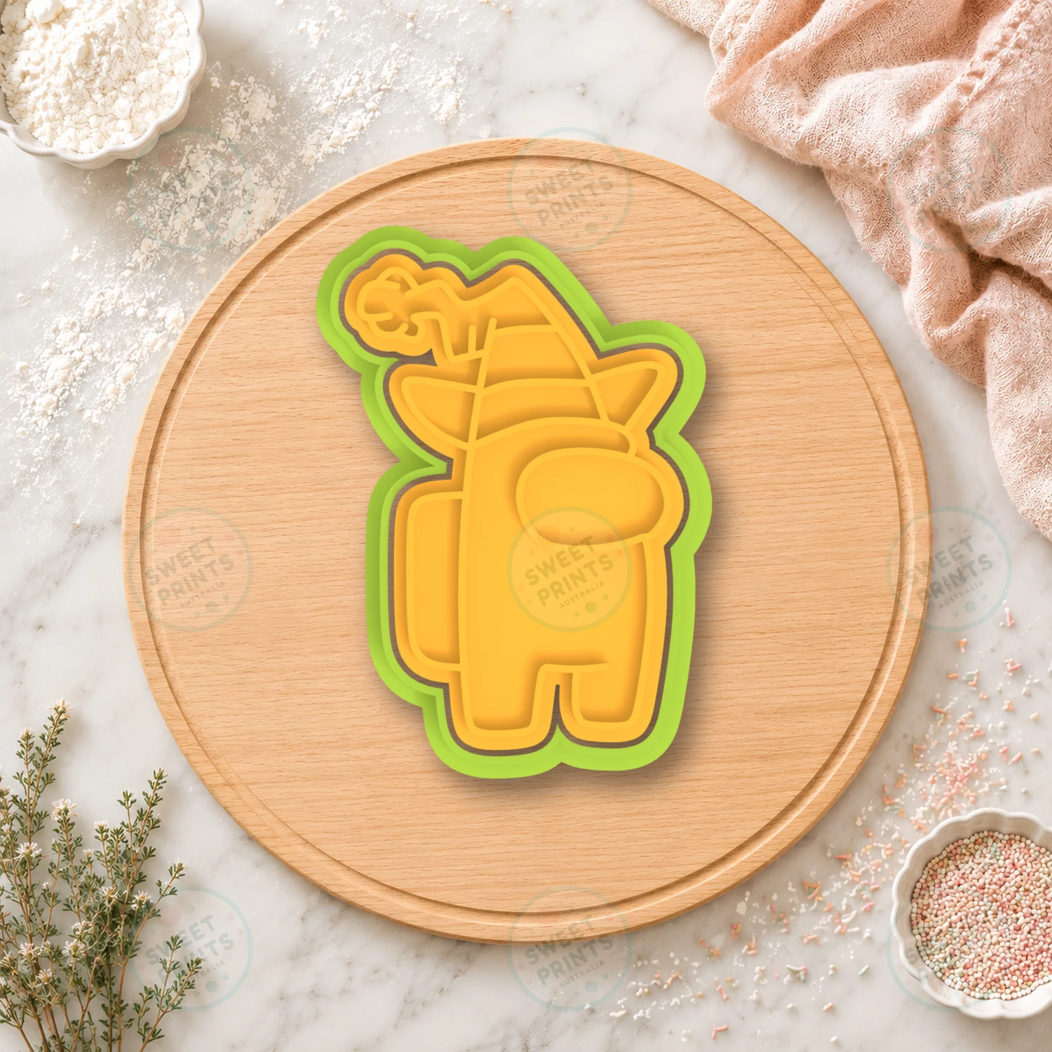 Among Us Santa Hat 1 Cookie Cutter & Stamp cookie cutter