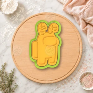 Among Us Candy Cane Cookie Cutter & Stamp