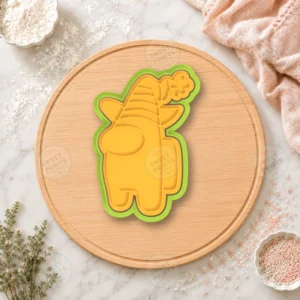 Among Us Gnome Hat Cookie Cutter & Stamp