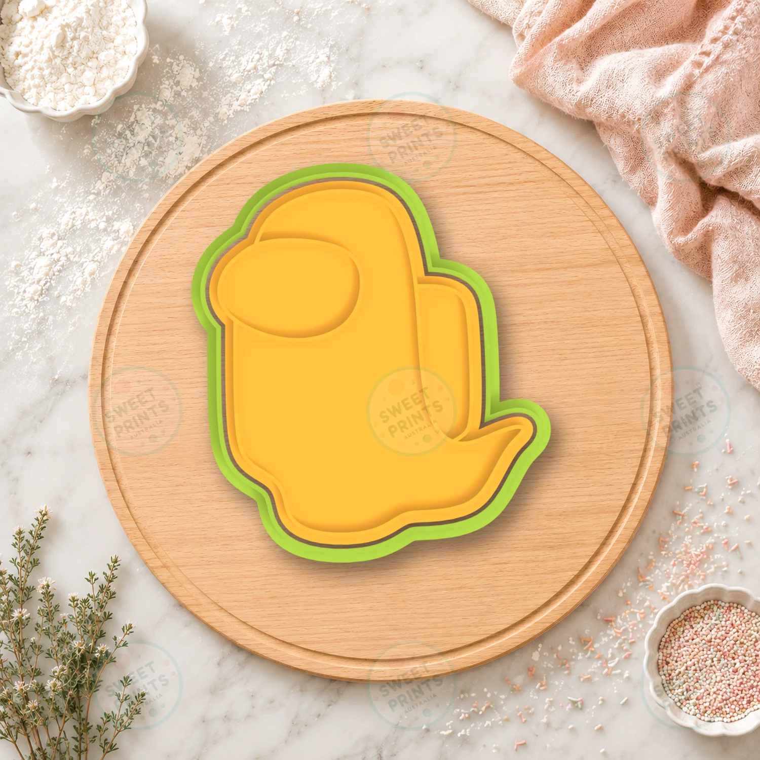 Among Us Wavy Cloak Cookie Cutter & Stamp cookie cutter