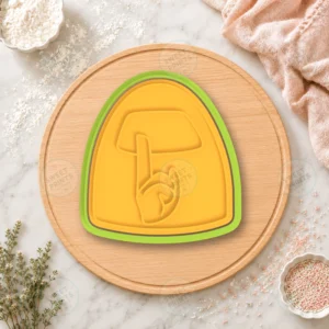 Among Us Shh Badge Cookie Cutter & Stamp
