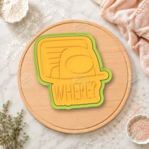 Among Us Where Meme Cookie Cutter & Stamp